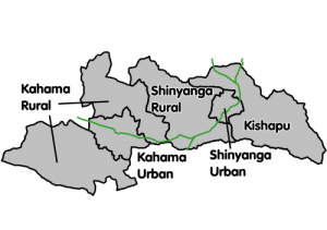Districts of Shinyanga Region